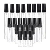 20/30/50/100 Uds 2ml 3ml 5ml 10ml Mini botella de Perfume de vidrio transparente atomizador vacío pequeña niebla botella con pulverizador frascos de vidrio muestra