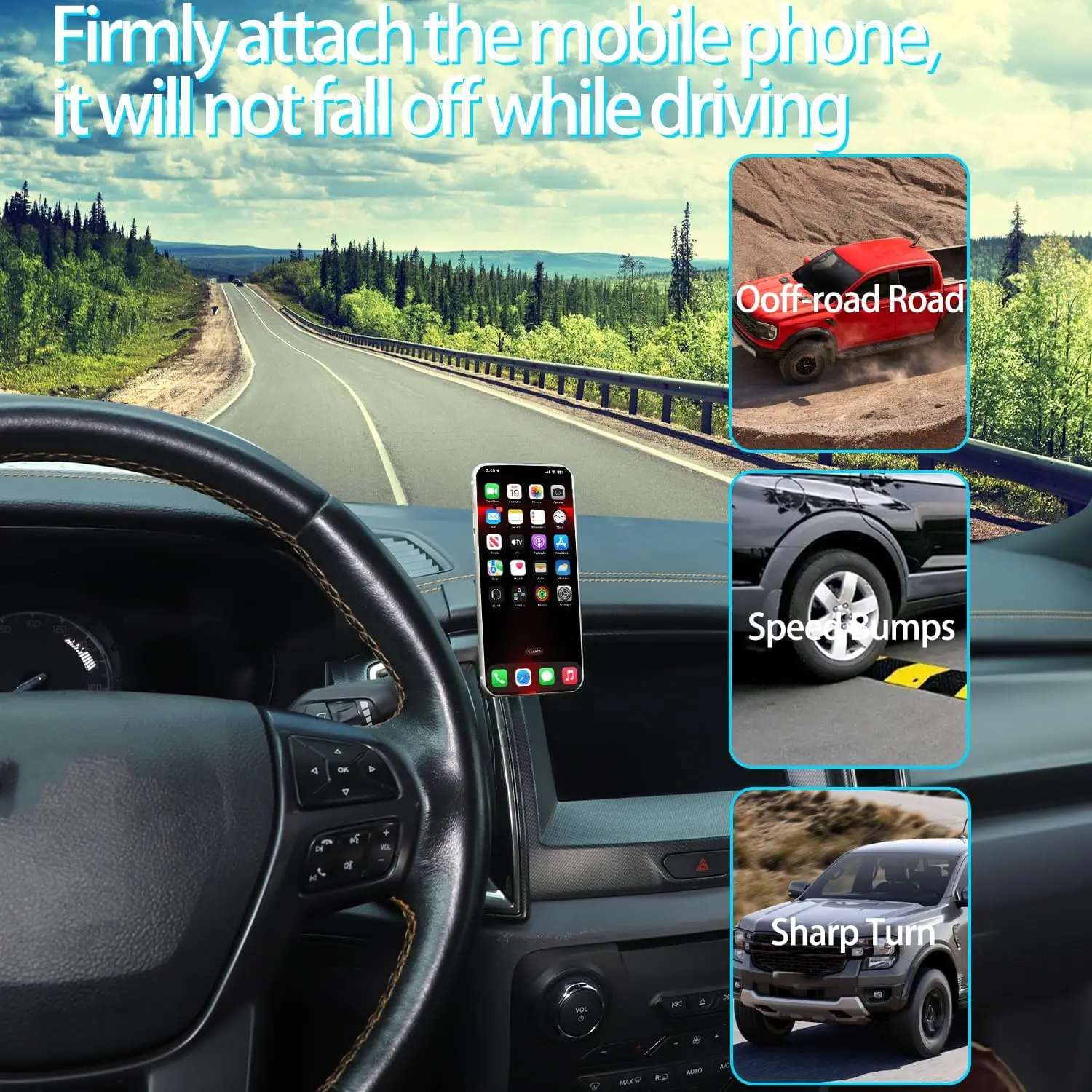 

Держатель для телефона на боковую панель навигационного экрана автомобиля, подставка для мобильного телефона для Ford Ranger 2015-2022, дополнительный кронштейн для подстаканника, аксессуары