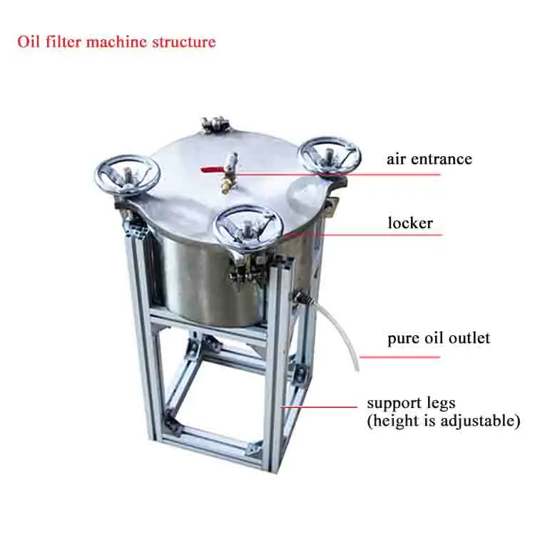 Continuous Automatic Vacuum Filtering System Cooking Oil Filter hine