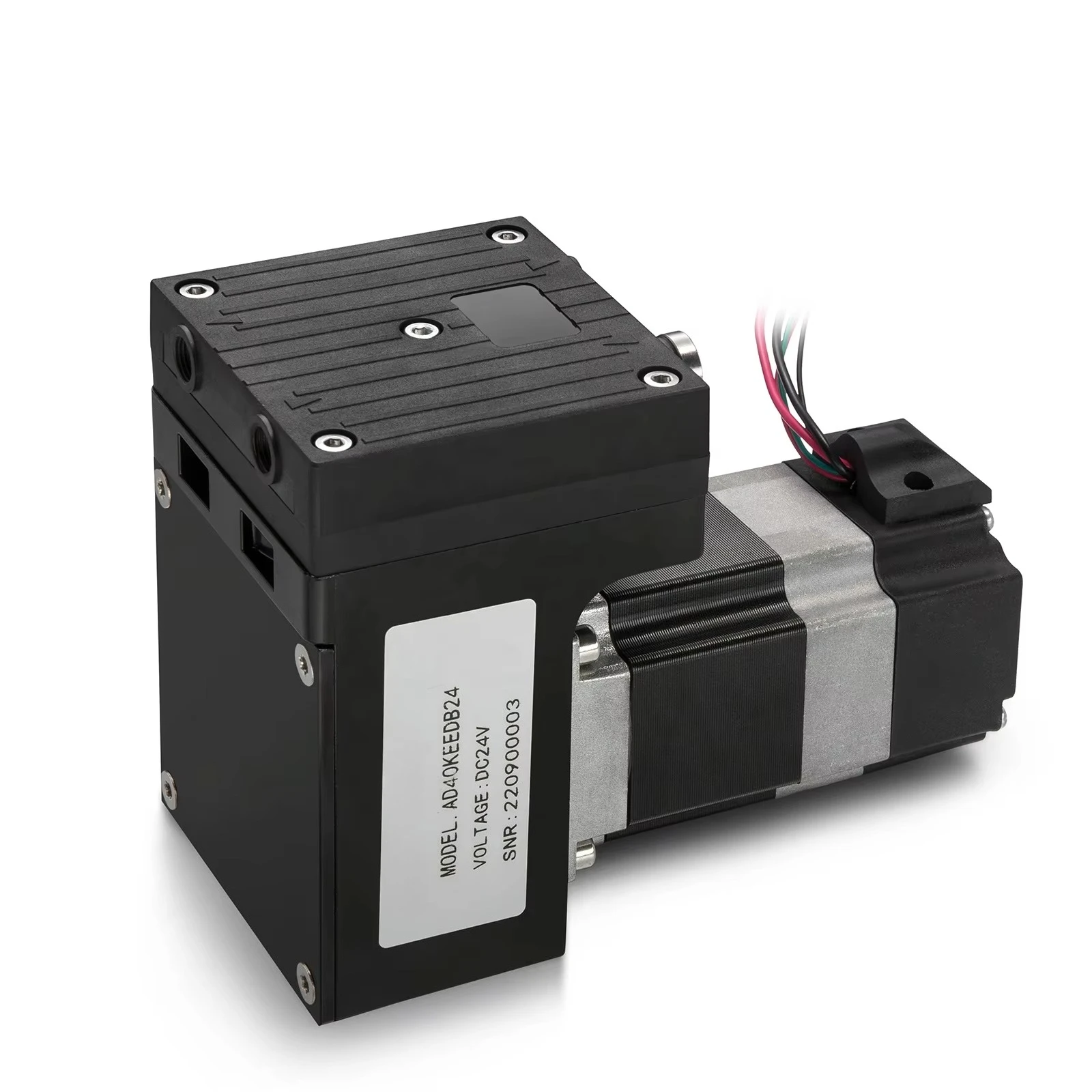 

Gas Analyzer Instrument Mini Portable Oil Free Vacuum Electric Air Pump 24V DC Aluminum Micro Diaphragm Pump