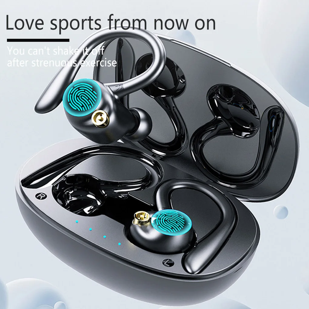 Gaming Bluetooth-compatible Earphones Running Jogging Headphone Portable Wireless Earhoook Headset Phone Accessories