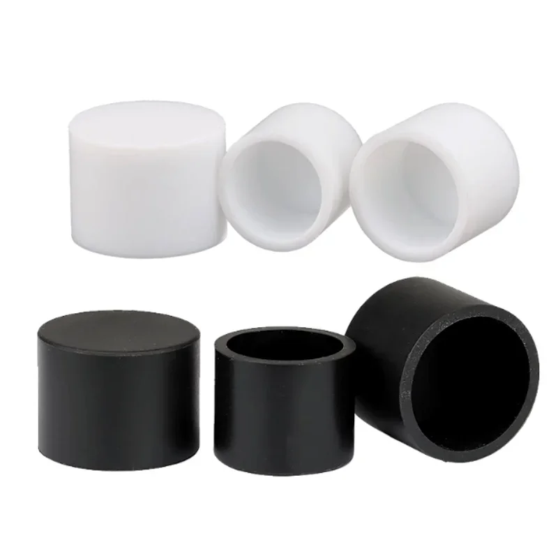 Round End Caps Silicone Pipe Cover Black/White Round Caps 3-102.5mm Dust Seal Protection Gaskets for Pipe Bolt Furniture