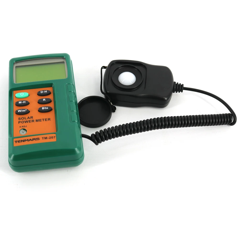Tenmars TM-207 Solar Power Meter Solar Radiation Measurement with 2000W/m2,634 BTU /(ft2*h) TM207
