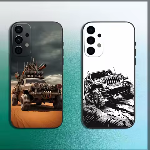 CAR Jeeps-S off-road SUV Phone Case For Samsung Galaxy A13,A21s,A22,A31,A32,A52,A53,A71,A80,A91 Soft Black Cover