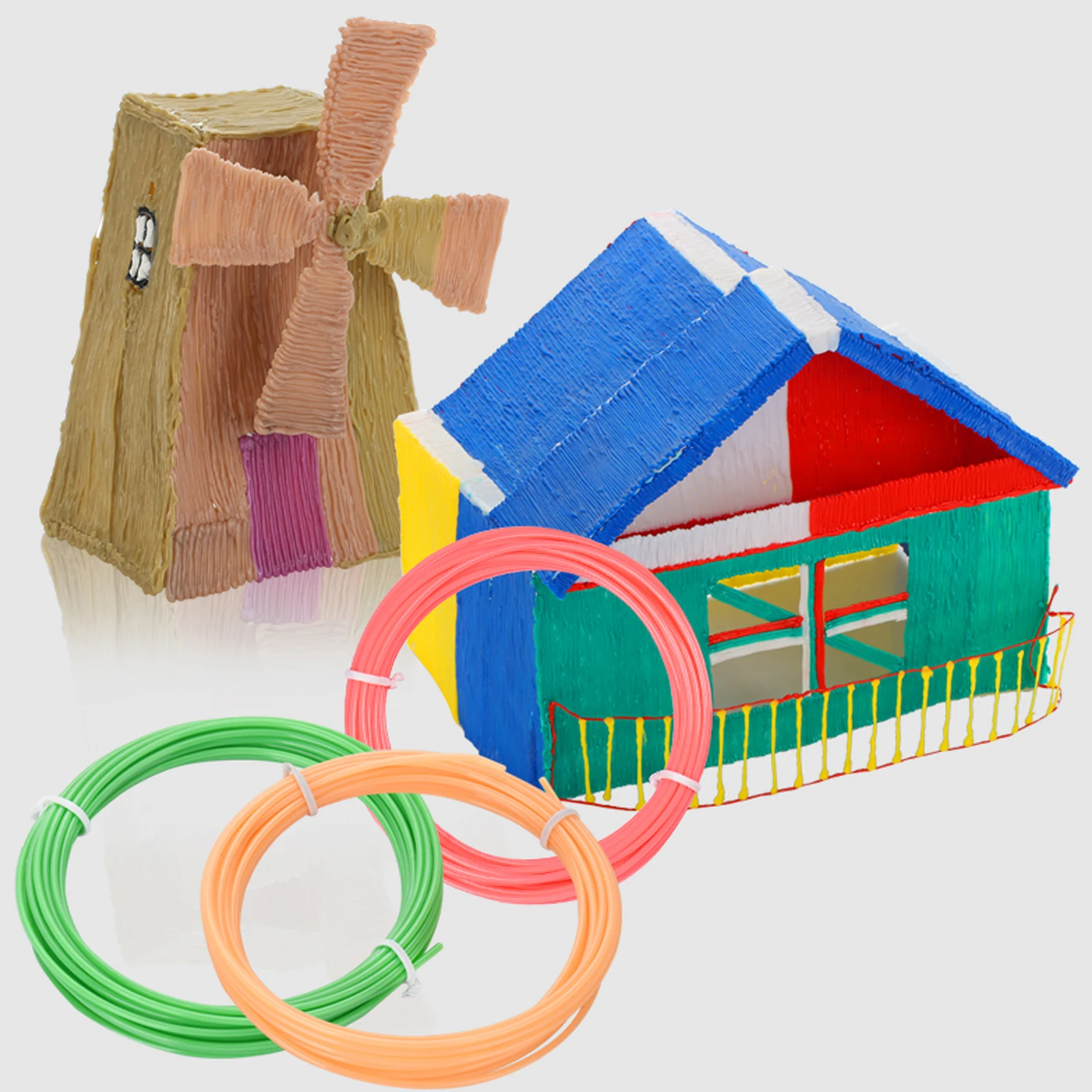 30 قطعة 30 ألوان 5 متر خيوط للطباعة ثلاثية الأبعاد عبوات أقلام صلابة عالية صفر فقاعات السلس لامعة يطبع لوازم الطباعة ثلاثية الأبعاد #4