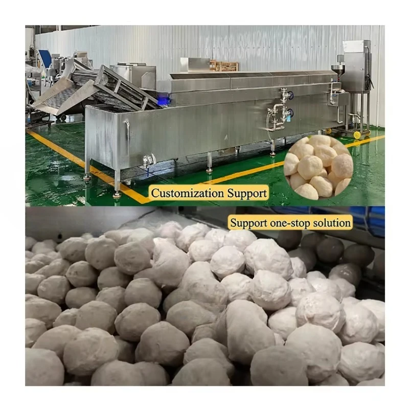 White jade fish meat automatic meatball production line chicken beef meatball processing efficient meat manufacturing machine