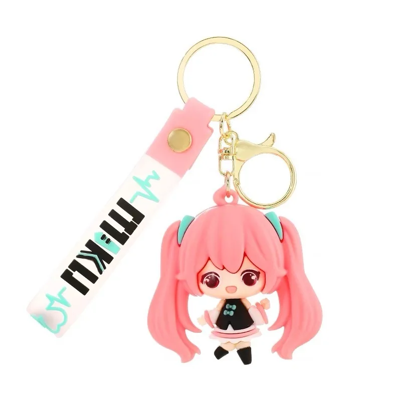 Anime Hatsune Miku Schattige Hatsune Miku Sleutelhanger Auto Hanger Pop Student Rugzak Hanger Vrouw Paar Klein Cadeau