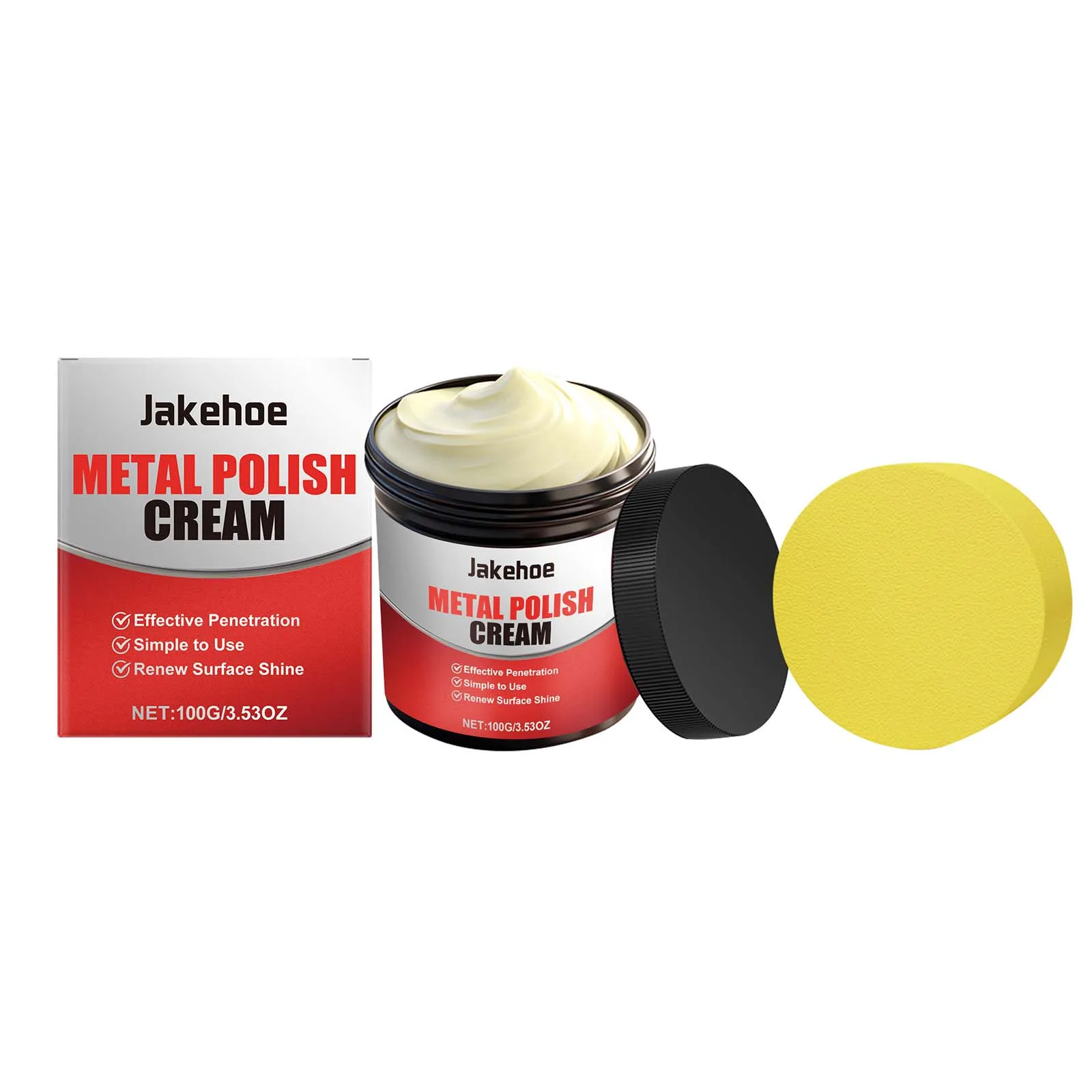 Multi-purpose Metal Polishing Cream, Clean Metal Cookware & Kitchen Stove, Remove Rust & Black Pot Bottom Stains
