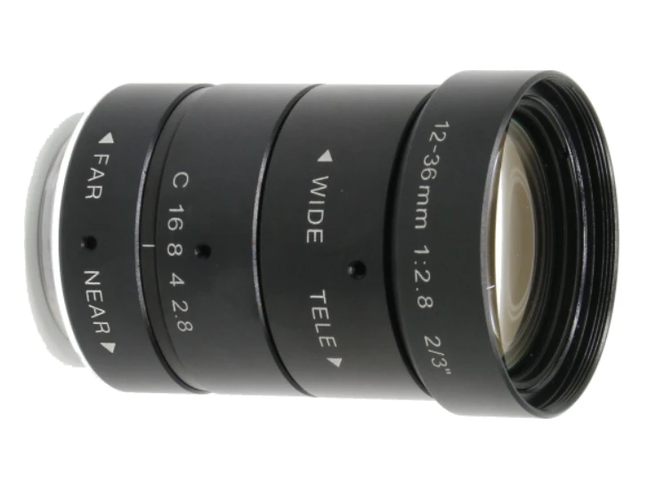 2/3 2MP 12mm-36mm FA Lens CCTV Lens Ultra-high resolution lens C-Mount Multi-layer coating high transmittance Compact structure