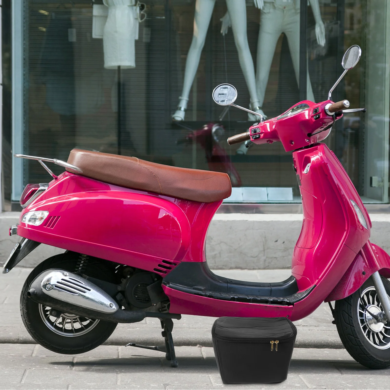 

Waterproof Bicycle Basket Inner Bag Black Electric Bike Compatible Large Storage for Travel Shopping Cycling Accessories Case