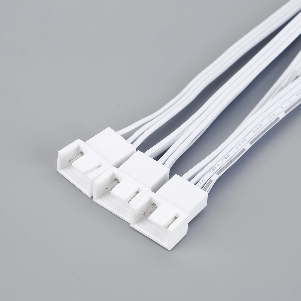 4 Pin PWM Splitter Cable Cooled 1 to 5/6 Ways Tap Sleeve Extension Braided Cable Extension Fan Cable Connector for Computer CPU