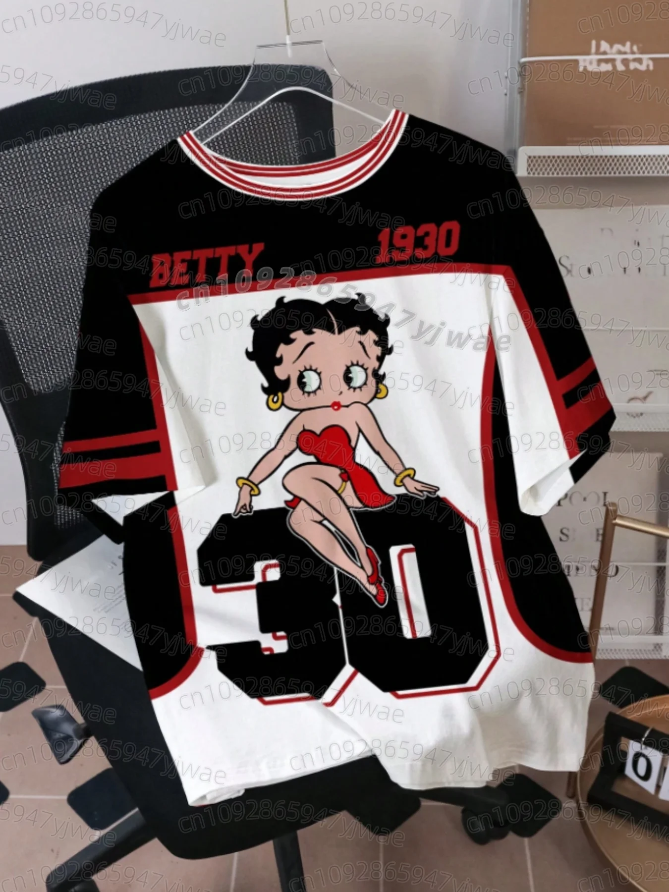 2026 KIDS Cartoon Betty Boop Print Herren Damen Kurzarm-T-Shirt Lässiger 3D-Druck Sommer MÄNNER FRAUEN Sport-Oberteile KIDS T-Shirt – Detail 14