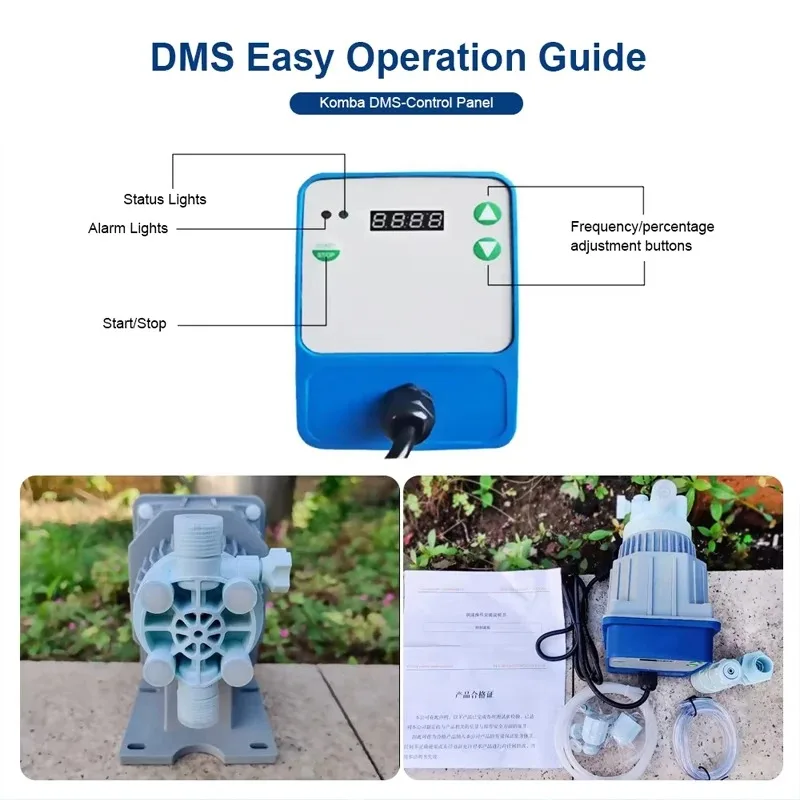 

Mini Electromagnetic Diaphragm Metering Pump Dosing Pump for Acid Alkali Sewage Treatment Electric Dosing Pumps