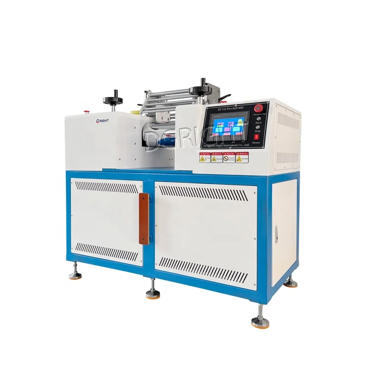 Touch Screen Electronic Heating and Water Cooling Laboratory Small Open Mixing Mill