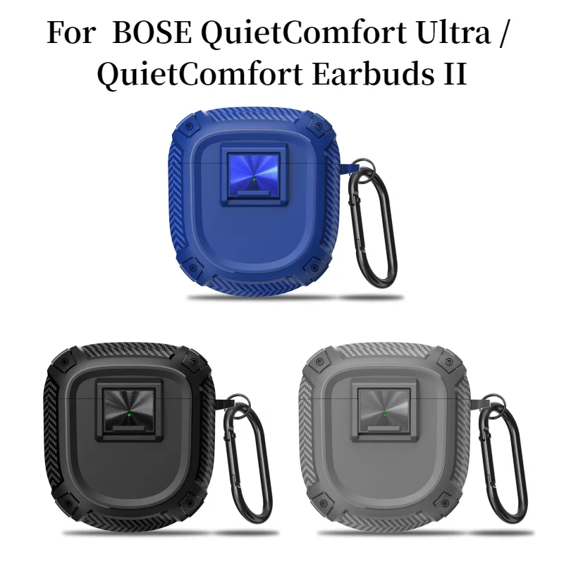 Schutzhülle für BOSE QuietComfort Ultra / QuietComfort Earbuds II Hülle Drucktastenschalter QuietComfort 2 / Ultra Ohrhörerhülle