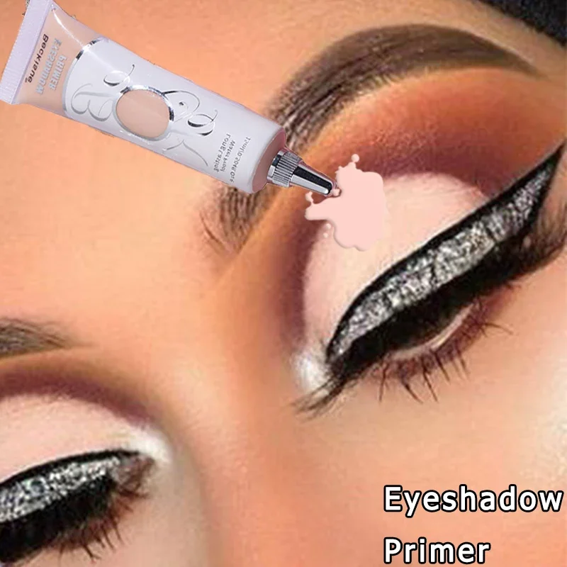 Crema de sombra de ojos blanca oscura, Base de sombra de ojos mate resistente al agua, imprimación, maquillaje de larga duración, sombra de ojos