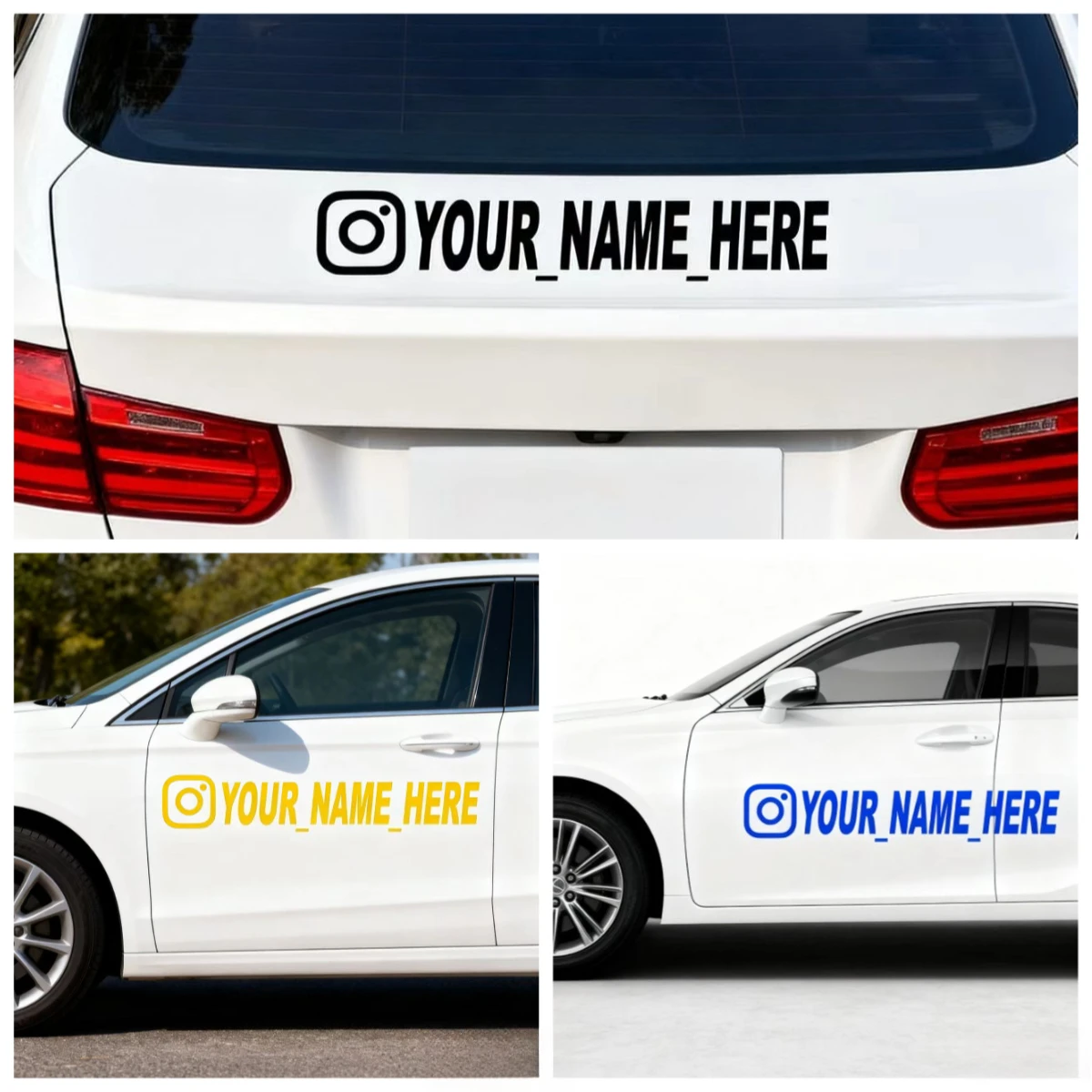 

Car StickerUser Name Custom Personalized Vinyl Decals for Customization Needs Remarks