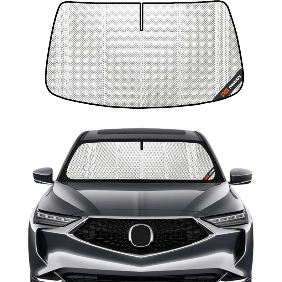 

Windshield Sun Shade for Acura MDX 20222025 Full Coverage Rearview Mirror Shade for Ultimate Protection in Vehicles Exposed to