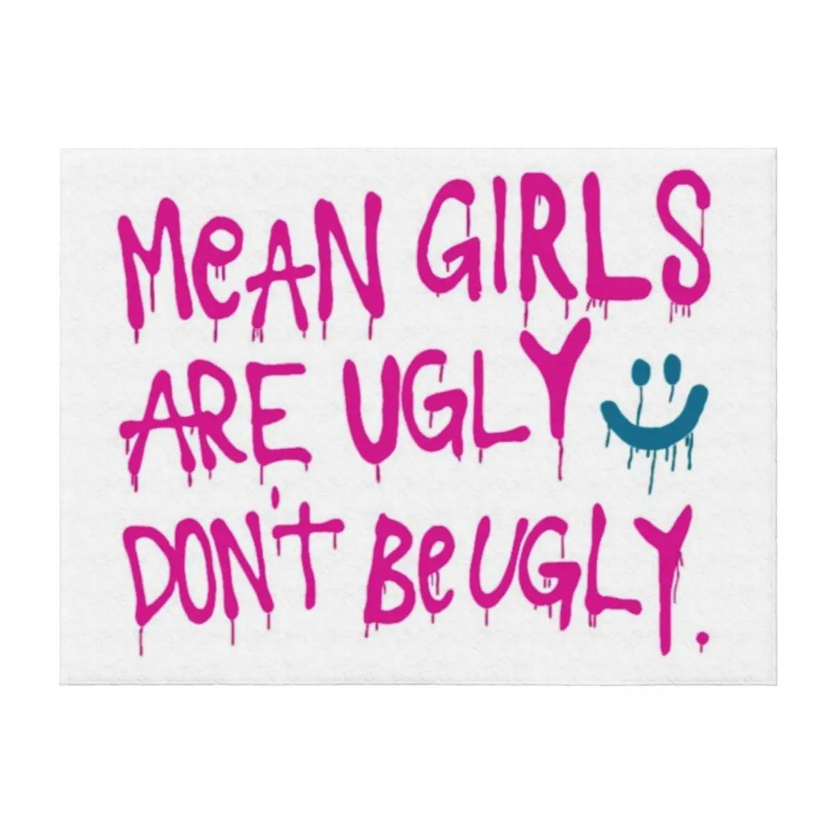 

dont be ugly pink Throw Blanket Thermal Luxury Travel Bed linens Blankets