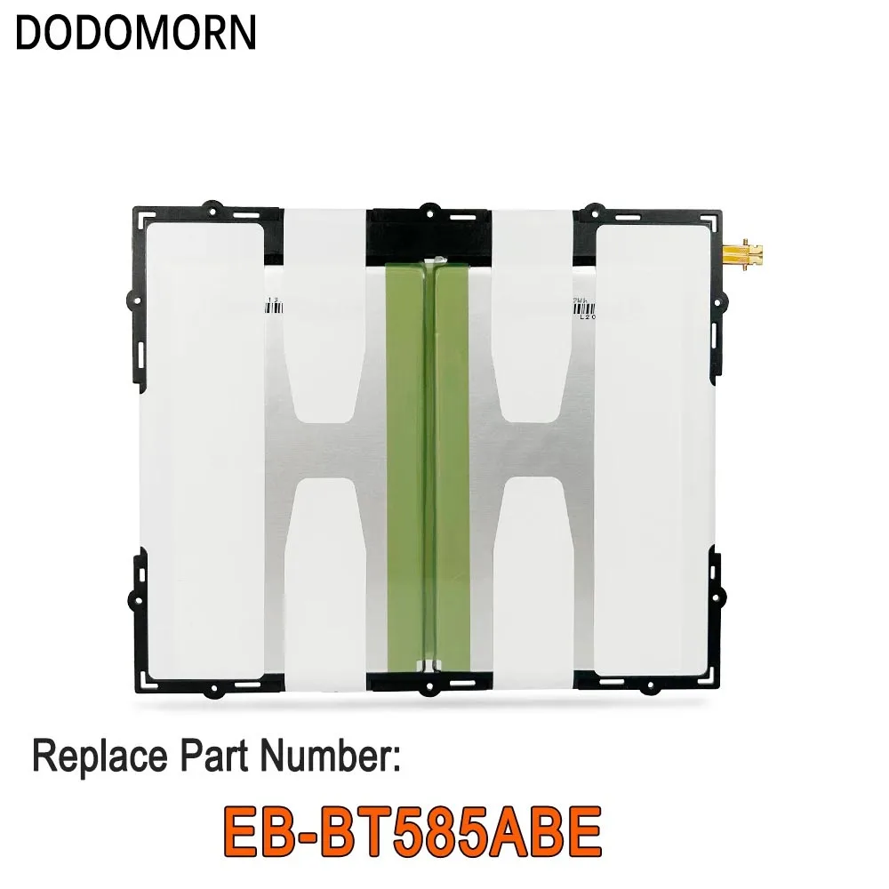 DODOMORN EB-BT585ABE Battery For Samsung Galaxy Tablet Tab A 10.1 2016 T580 T585 T580N Series EB-BT585ABA 3.8V 27.74Wh 7800mAh