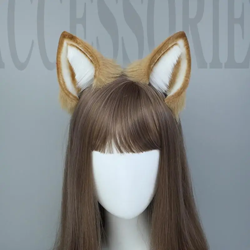 Schattige dieren hondenoren duurzame haar hoepel dames hoofdband make -up voor hoofdband voor fotoshoot kersthaaraccessoires