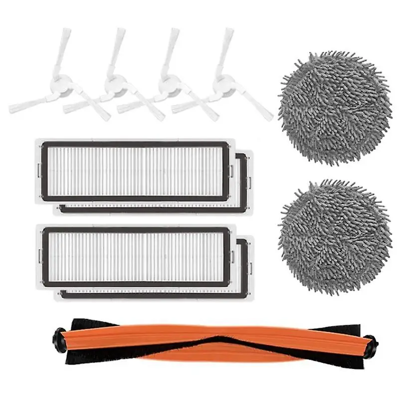 11pc Lado Principal Escova Mop Filtro De Pano Para Xiaomi Mijia Pro Stytj06zhm