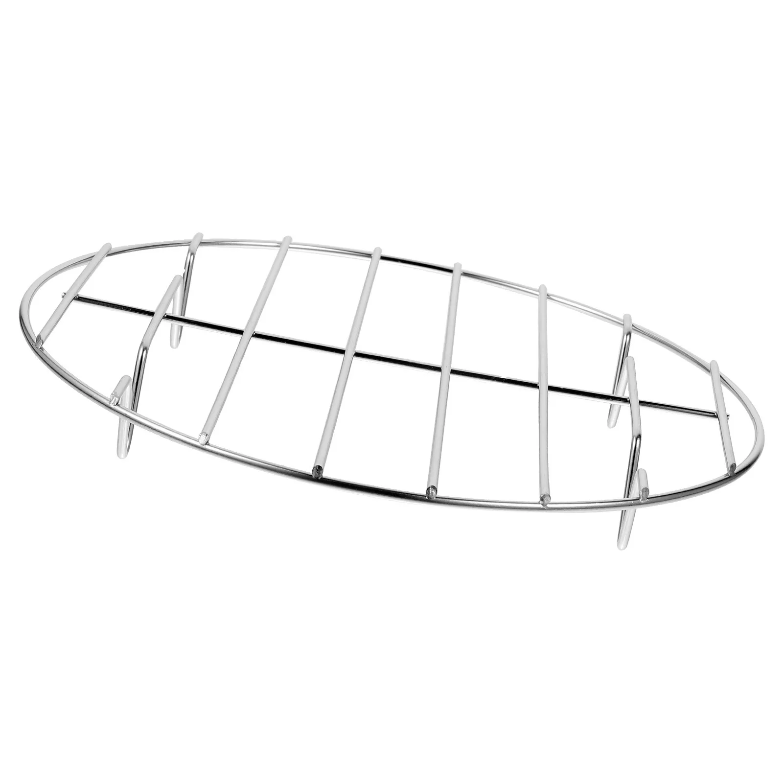 

Stainless Steel Round Meat Net Grilling Rack 20cm Polished Surface Bbq Fish Vegetable Roast Grill Suitable for Burgers Steaks