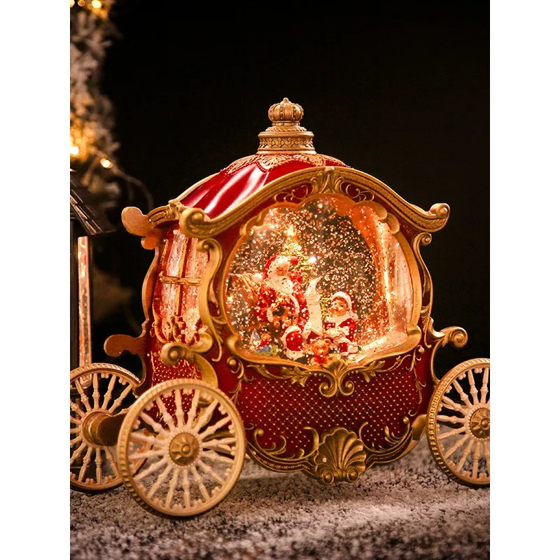 Christmas decoration scene arrangement window ornaments old man snow holiday crafts gifts