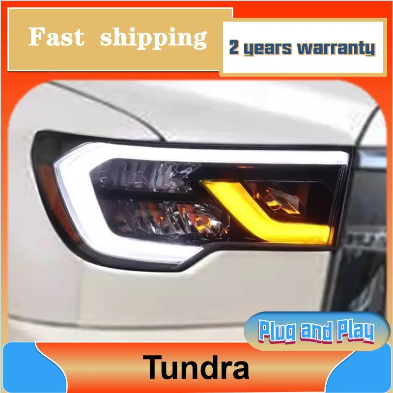 Car Styling for Toyota Tundra Headlight 2007-2013 Sequoia Head Light DRL Turn Signal Low High Beam Projector Lens