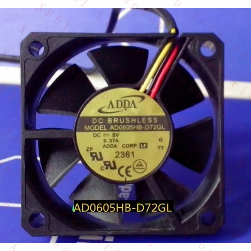 D  1PC FOR ADDA AD0605HB-D72GL Cooling Fan 60*60*15mm DC5V 0.37A 3-wire New