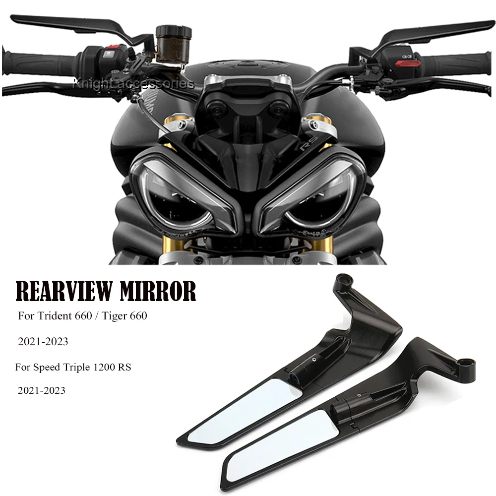 For Speed Triple 1200 RS Motorcycle Rearview Mirror Speed Triple 1200RS 2021 2022 2023 Accessories Sports Winglets Mirror Kits