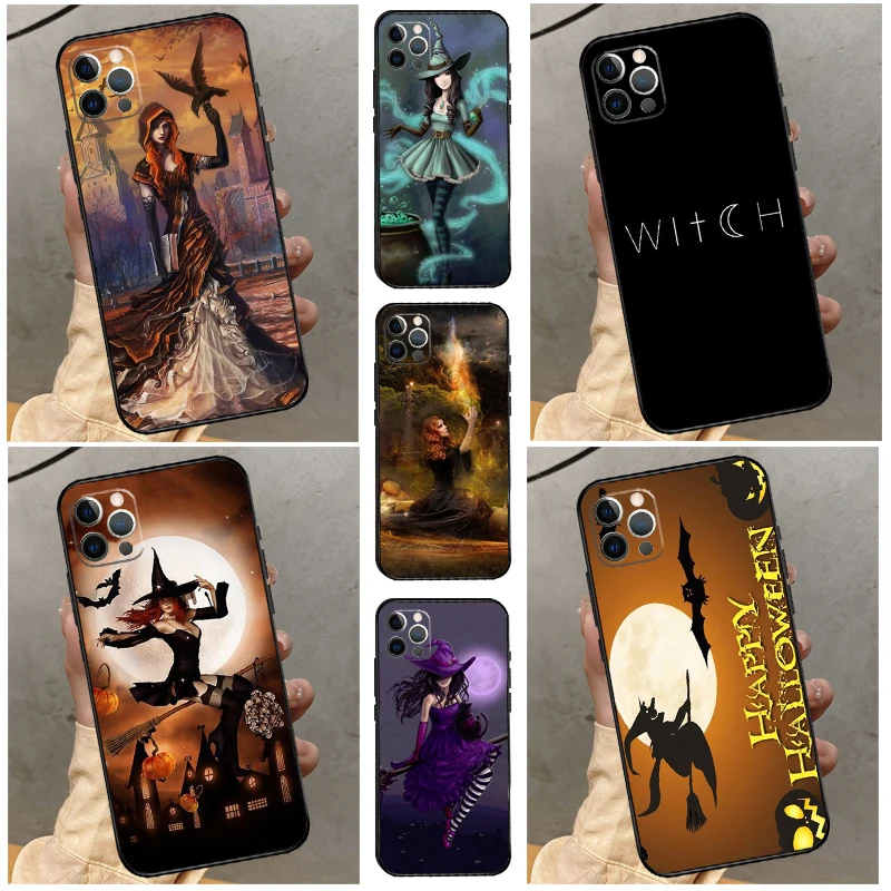 

Halloween Moon Witch Horror Funda For OPPO Reno 13F 13 11F 12F 14F 10 11 12 14 Pro 7 8 Lite OPPO Find X6 X5 X8 Pro Case