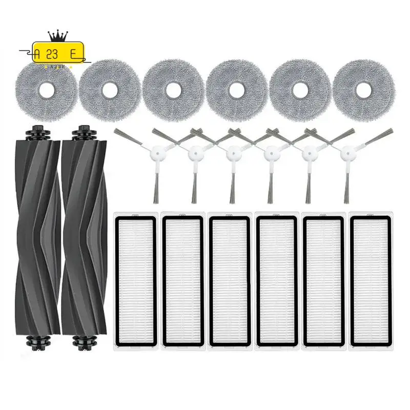 

A23E-20Piece Parts Accessories For Dreame Bot L10 Prime / L10S Pro Vacuum Cleaner Main Side Brush Hepa Filter Mop Cloth