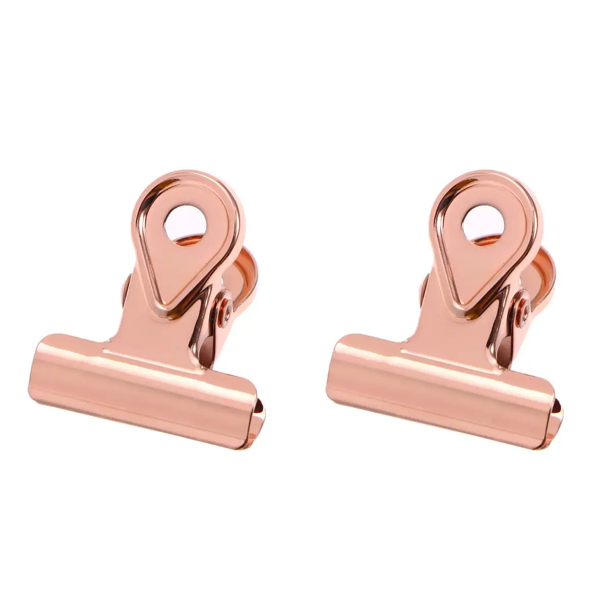 20 PCS Paper Clip Clamp Medium Binder Clips Colorful Copper Hinge Elliot Folder