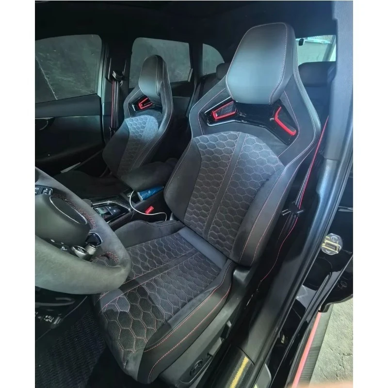 Customized Designed Adjustable Universal Black Sport Carbon Fiber Racing Car Bucket Chair Seat Made F002
