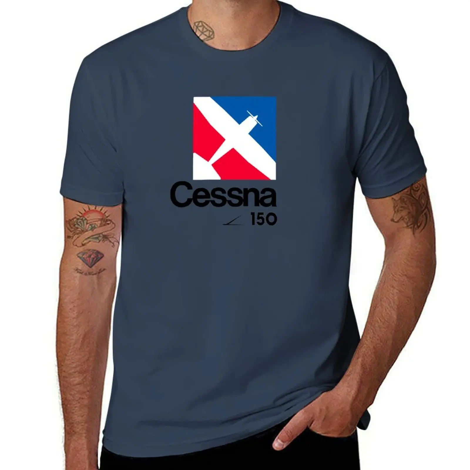 

Drawing aircraft CESSNA 150 T-Shirt Work Wear Breathable Tee