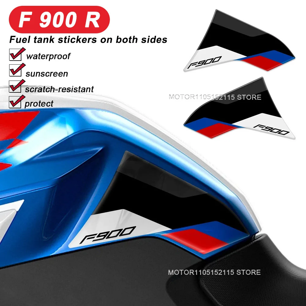 Image of F900R 2025 Motorrad-Zubehör Kraftstofftank-Pad 3D-Aufkleber Kniegriff-Traktionsschutz-Aufkleber für F 900 R f900r f 900r Sport 2025