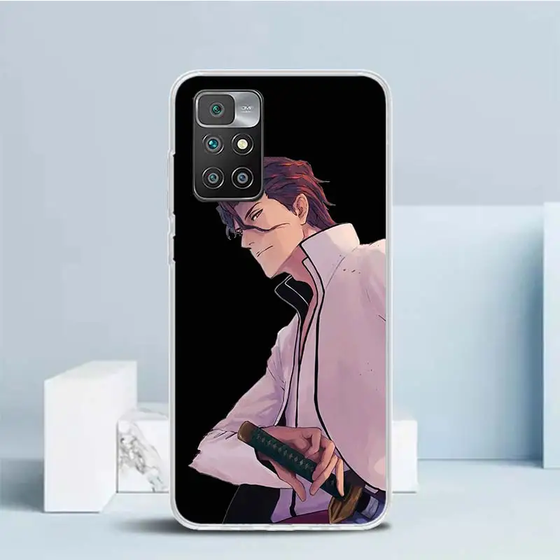 Bleach Aizen Sousuke Soft Cover for Redmi 12 12C 10 10A 10C 9 9A 9C 9T Print Phone Case 8 8A 7 7A K20 6 Pro 6A S2 K40 Pattern Co