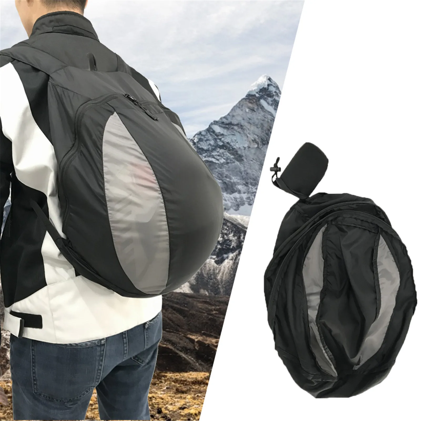 28L Motorcycle Backpack Riding Helmet Bag Outdoor Fitness Basketball Sneakers Bag Portable Nylon Backpack