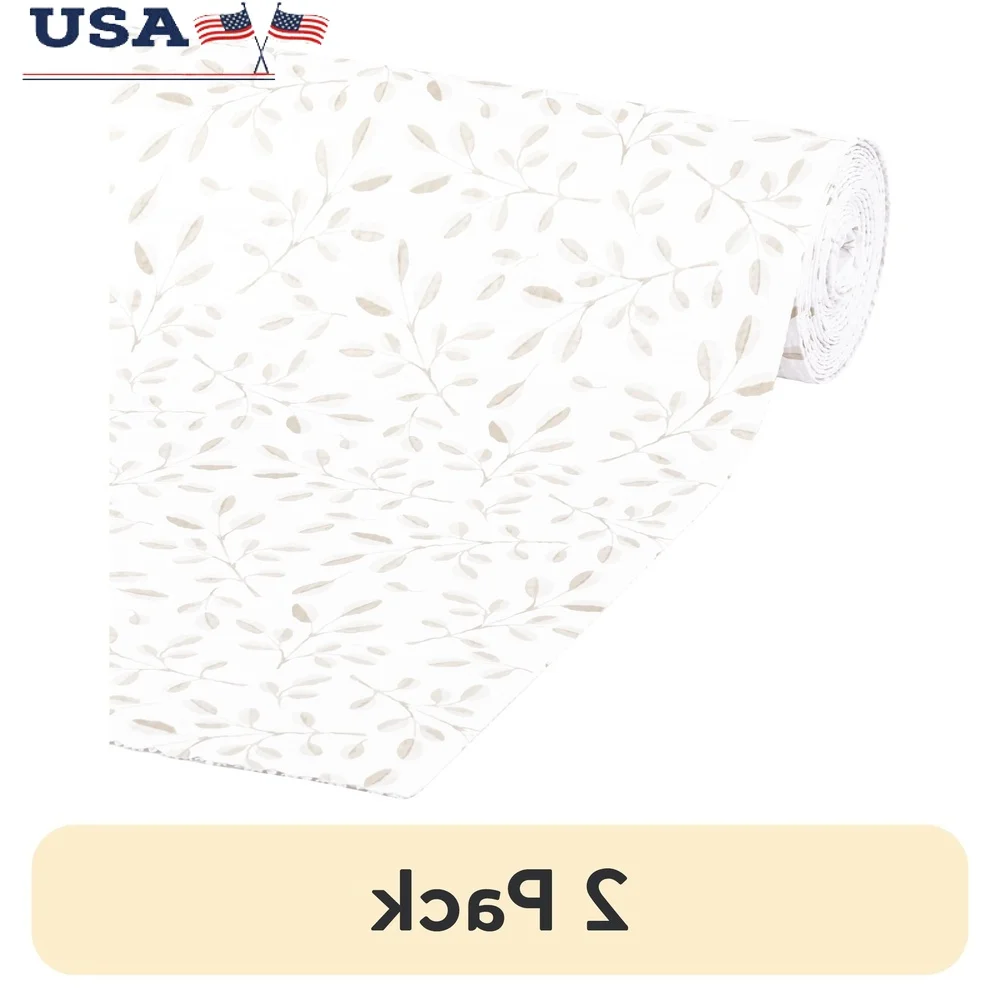 

Неклейкий вкладыш для полки, 2 шт., гладкий верх, нескользящий органайзер для ящика шкафа, простая установка, моющийся домашний декор, рулон 10 футов