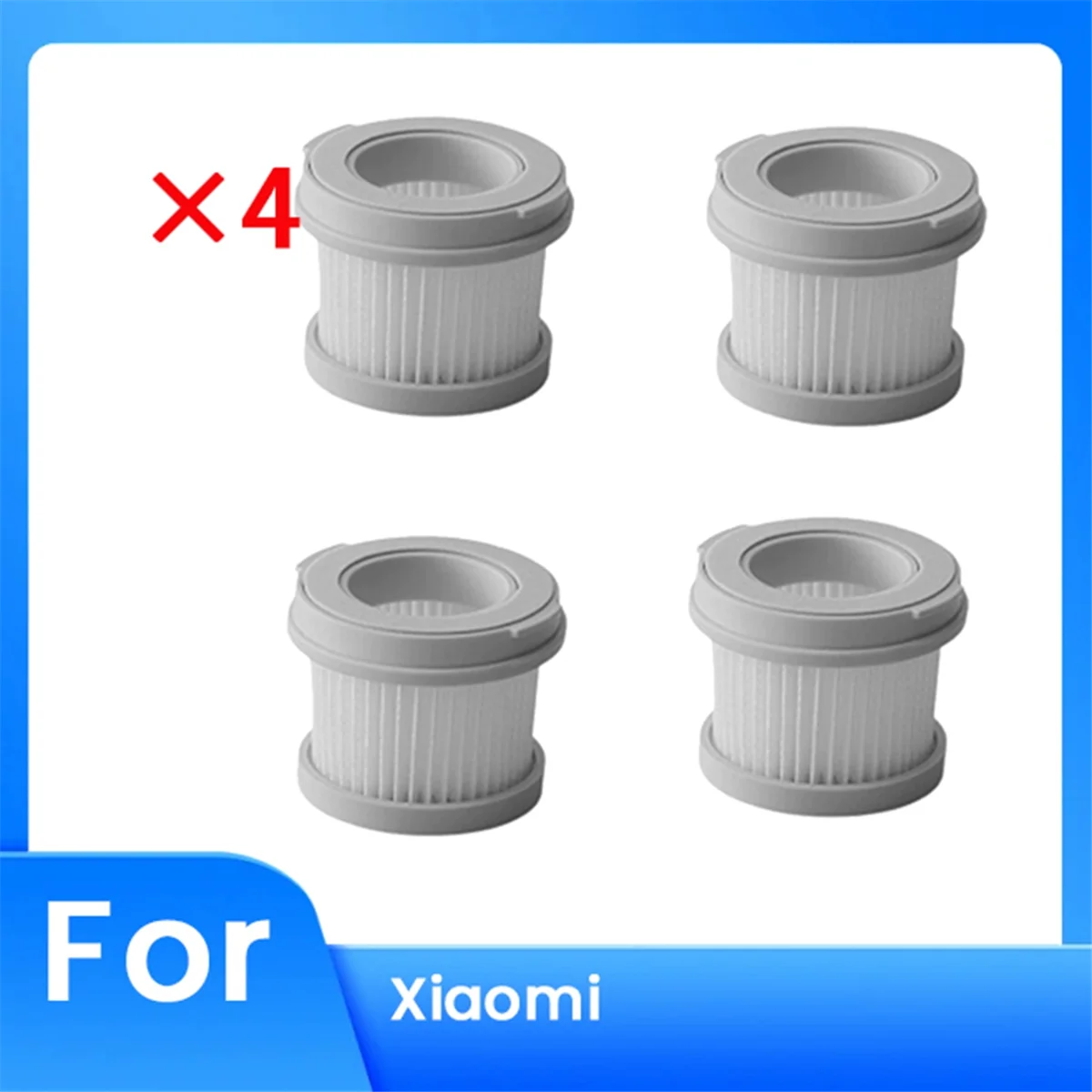 4pcs MJCMY02DY Filter Element for Xiaomi Wired Mite Remover 2 Washable Filter Element-LITE