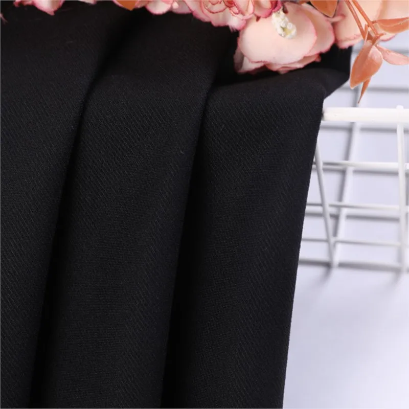 

Plain weave suit fabric elastic women's small casual pants
