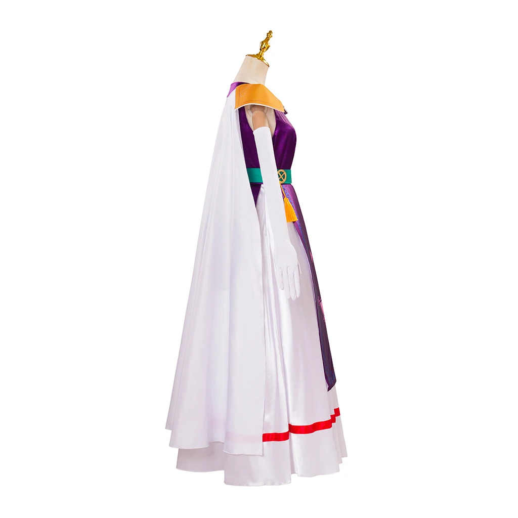 Princess Hilda Cosplay Game Costume For Women Fancy Purple Dress Combat Uniform Suit Halloween Carnival Party Ball Gown
