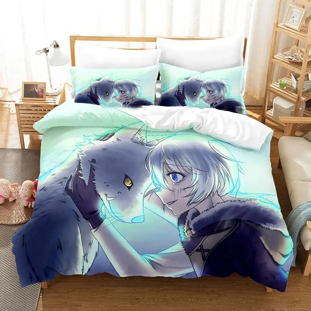 Anime To Your Eternity 2/3pcs Bedding Set Boys Girls Twin Queen Size Duvet Cover Pillowcase Bed Kids Adult Fashion Home Textiles