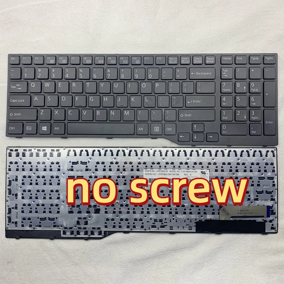 (Compatible)US Laptop Keyboard For Fujitsu Lifebook A544 AH544 A555 AH564 AH574 AH53M AH42 AH555 AH42S US Layout