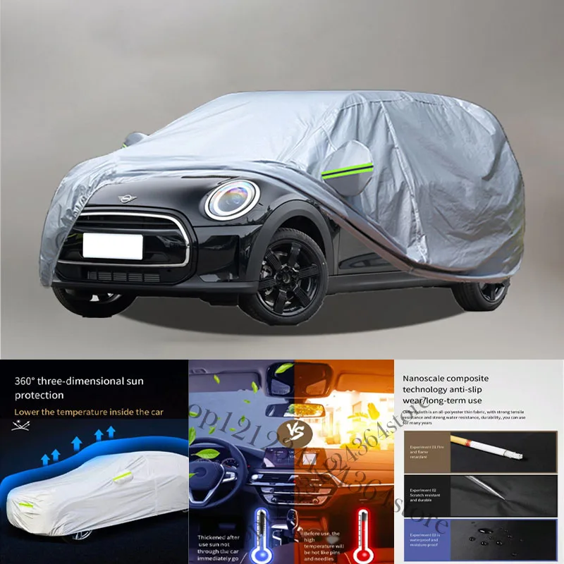 

For BMW MINI Auto Anti snow Anti dust Anti-uv Anti peeling paint And Anti Rainwater 210t car cover Car cover protection