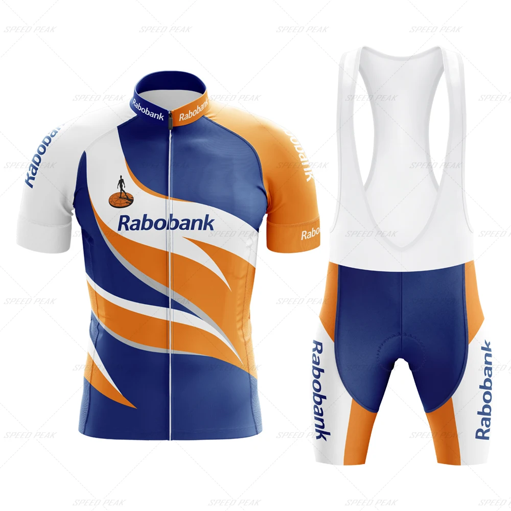 Cycling Jersey Men Set Retro Breathable Short Sleeve Bike Clothing Bicycle Red Clothing Summer Sportswear Bib Shorts Triathlon