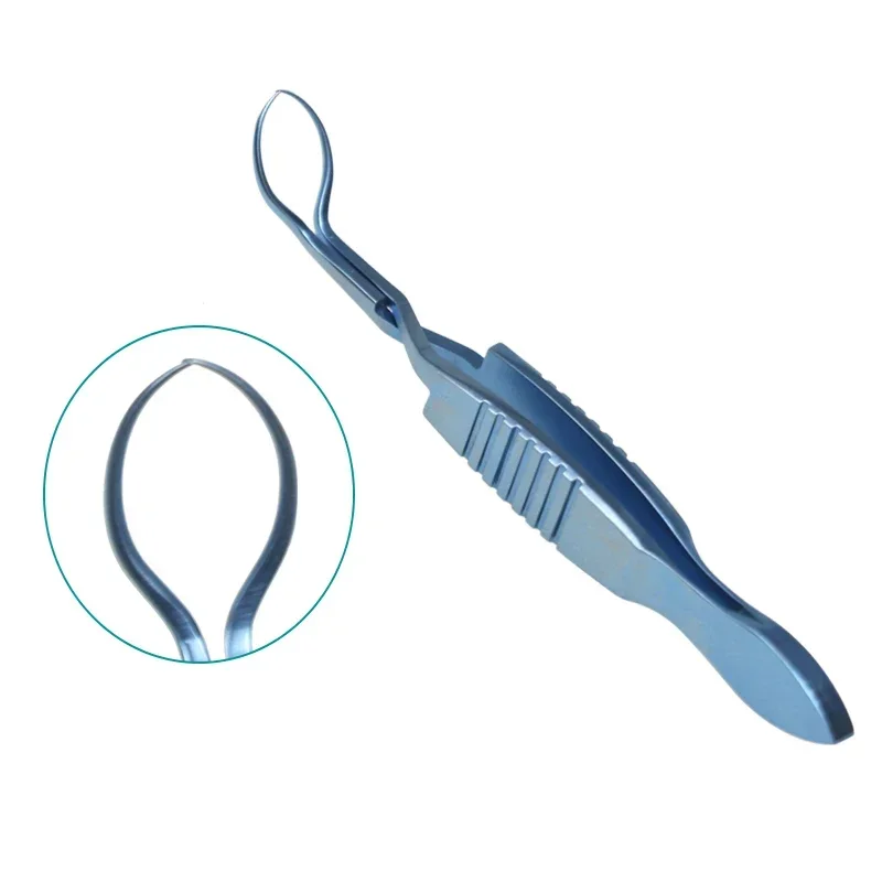 

GREATLH Ophthalmic Towel Pliers Forceps Eye Tweezers Ophthalmic Surgery Instrument Titanium Alloy