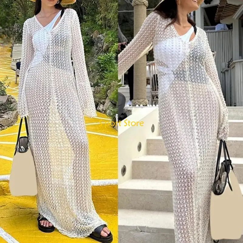 U2JB женская сексуальная одежда, чехол для купальника, вязаный крючком, свободный купальный костюм