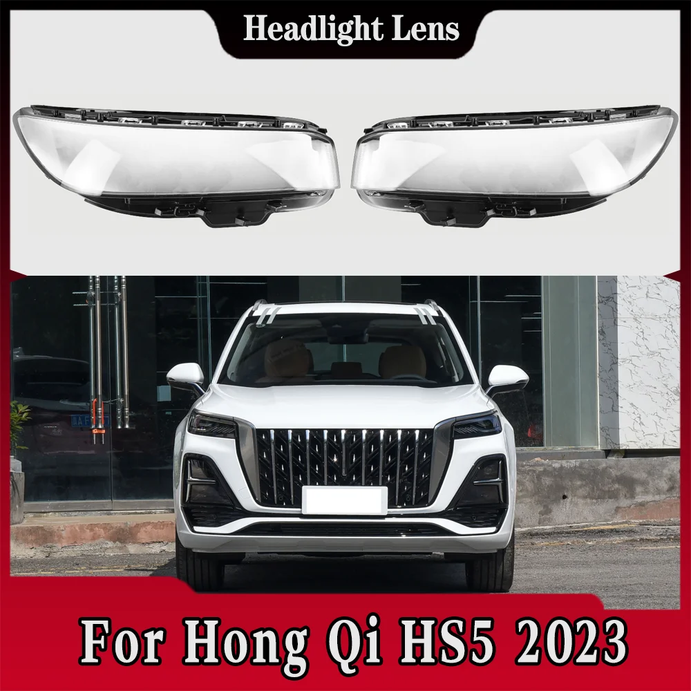 

Headlight Cover For Hong Qi HS5 2023 Headlamp Transparent Lampshade Headlight Lampshell Plexiglass Replace Original Lens Cover